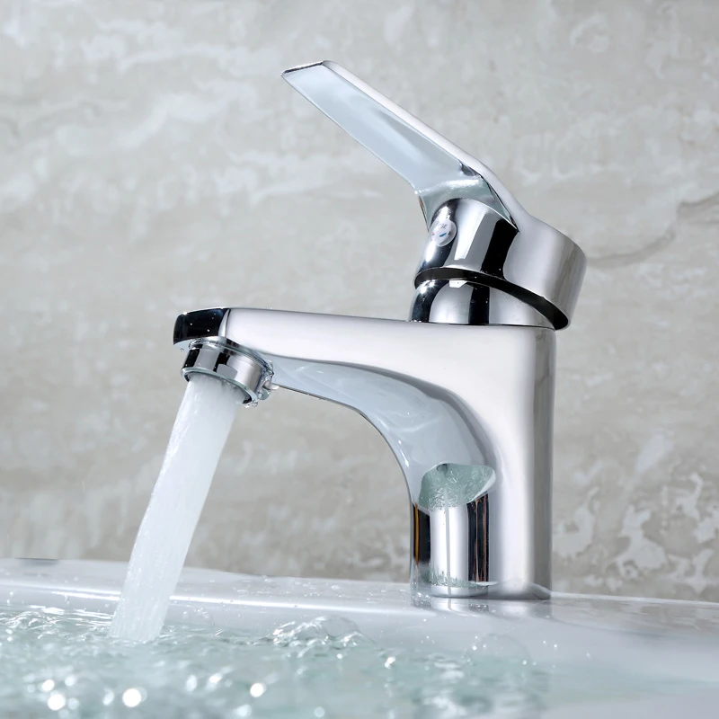 Современный Смеситель для ванной кран воды смеситель с ручкой холодной и горячей