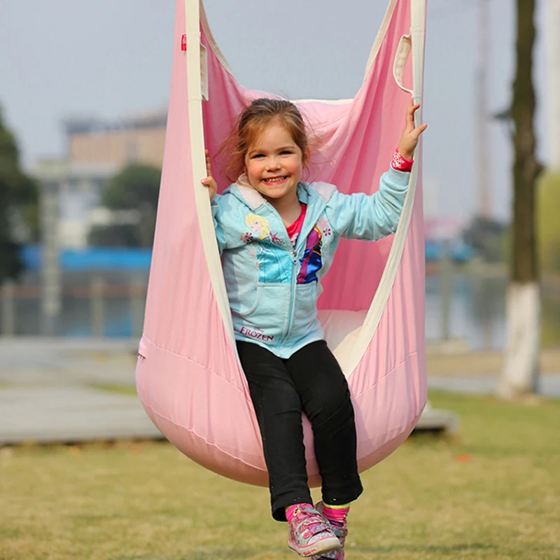 Children Hammock Inflatable Cushion Portable Health Cotton Garden Furniture Swing Chair Indoor Outdoor Green Child Seat | Мебель