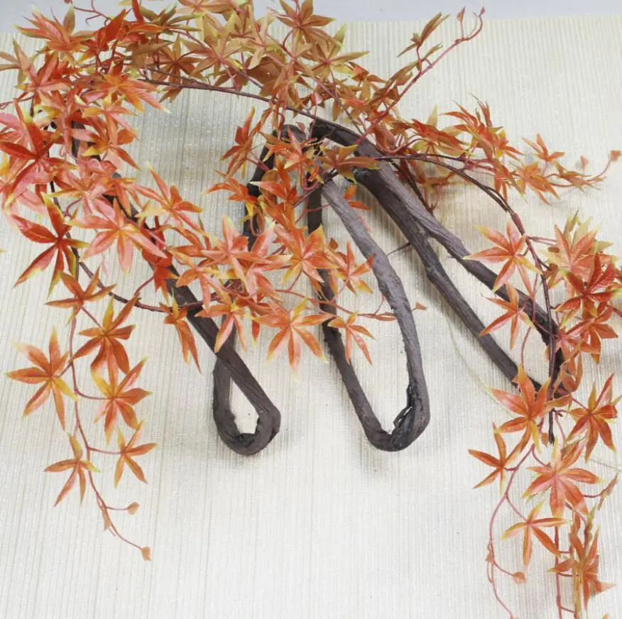 Гирлянда из искусственных кленовых листьев и плюща 2 шт.|greenery|greenery garland |