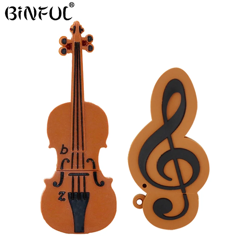 Мультяшная скрипка usb накопитель музыкальная ручка 4 ГБ 8 16 32 64 музыкальный