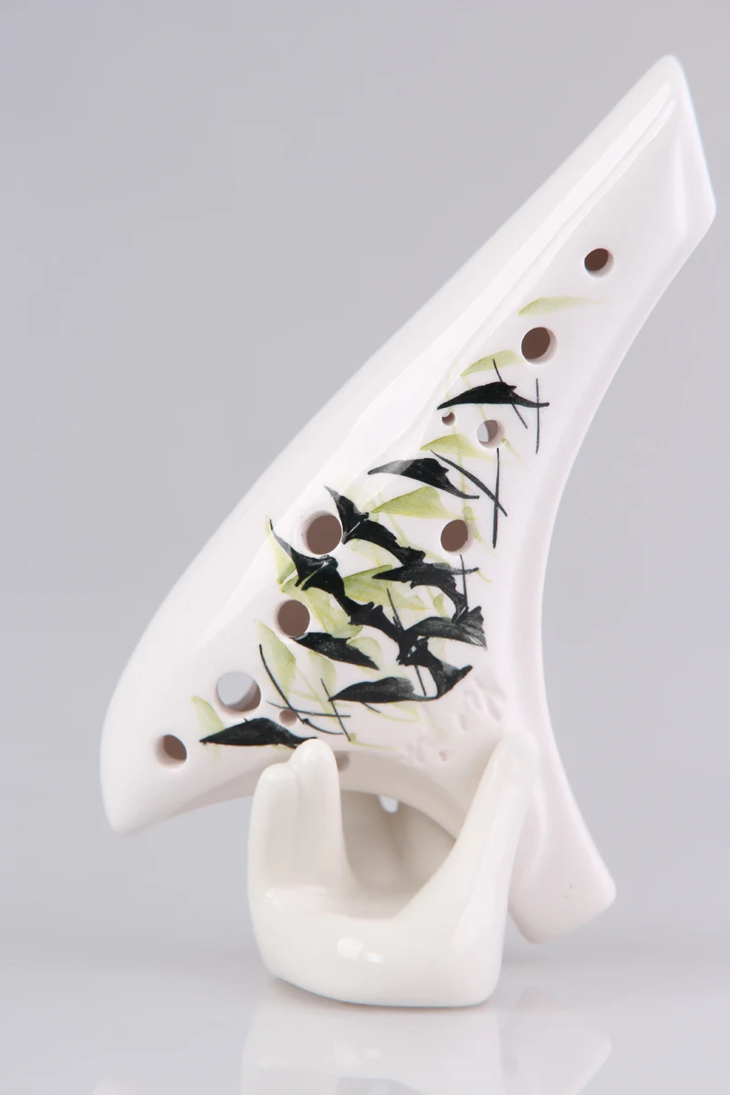 RL top quality new design professional 12 Hole Ocarina Instrument Ceramic Alto C Flute |