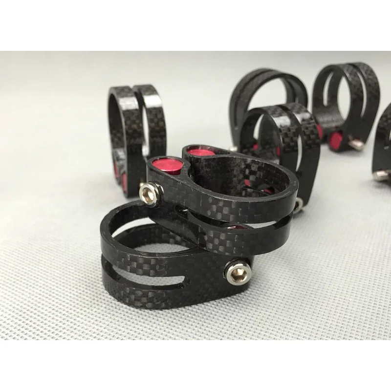 Новый блеск 3 К полный углерода волокно подседельный зажим для 31 6 мм 30 8 27 2