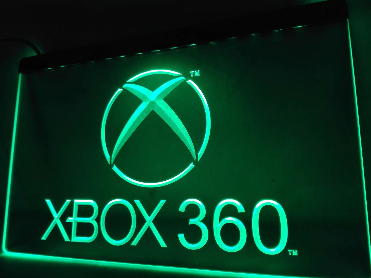 LH003g XBox 360 светодиодный неоновый светильник знаки|Таблички и знаки| |