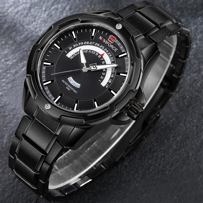 Naviforce Спортивные часы Для мужчин Роскошные Top Brand аналоговые кварцевые Мода