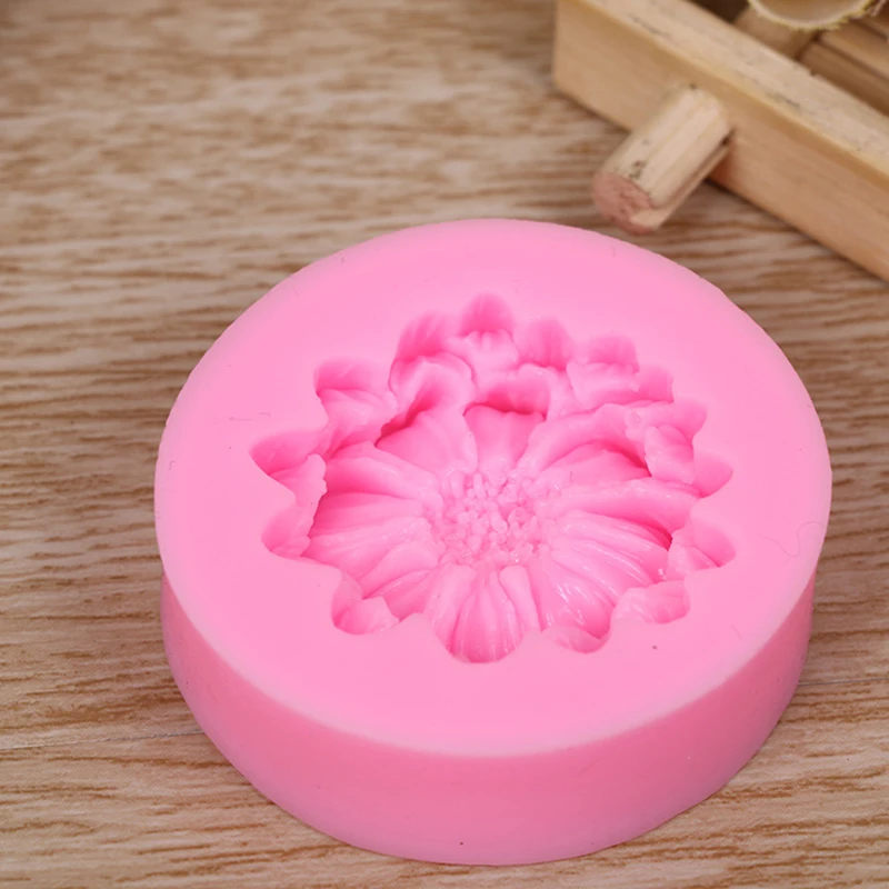 FILBAKE DIY цветков хризантемы Fondant силиконовые формы для приготовления конфет