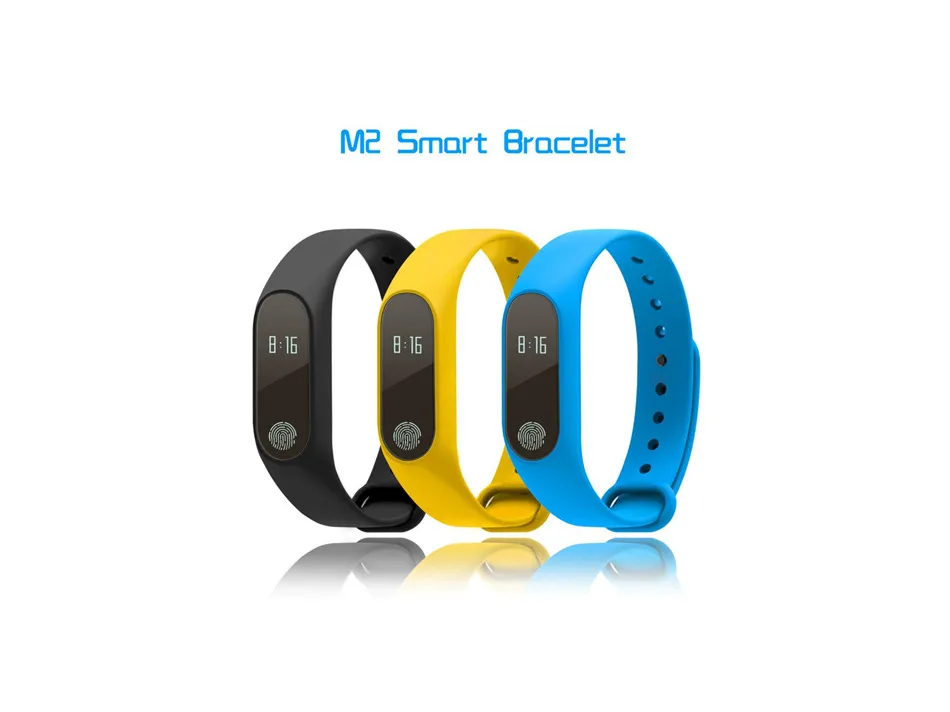 ACCEZZ умный Браслет Для Xiaomi OLED сердечного ритма M2 Спортивный Bluetooth Браслет фитнес-трекер для Android IOS водонепроницаемый