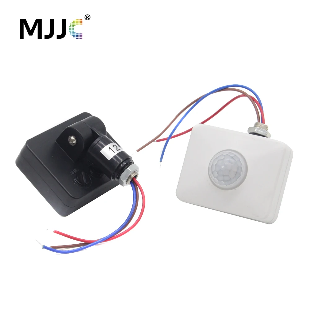 

220V PIR Motion Sensor 12V Infrared Automatic Movement Detector AC 110V 220V Outdoor Timer DC 12 Volt Sensor Lamp Light Switch
