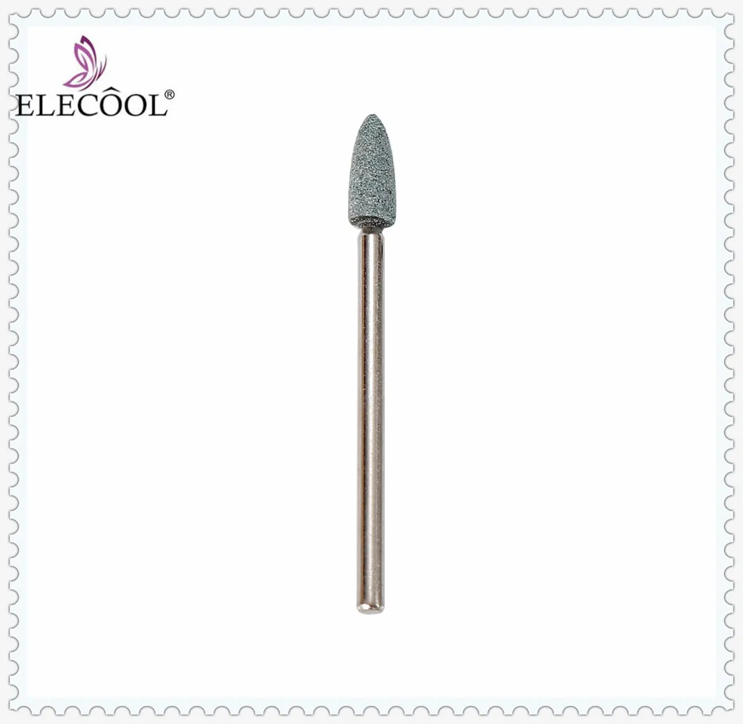 ELECOOL, 3 шт./лот, хвостовик, 2,34 мм, для дизайна ногтей, сверла, Маникюрный Инструмент, Шлифовальная головка, карбид кремния, карборунд, Шлифовальная головка, колесо