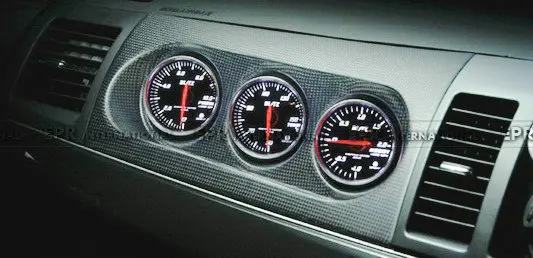 Для Mitsubishi Evolution EVO 10 углеродное волокно M7 Стиль тройной Gauge Pod держатель 60 мм RHD