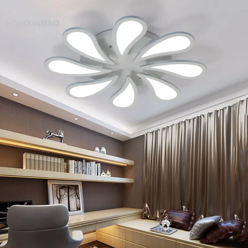 Led circular acrylic dimming ceiling lamp flower-shaped living room dining bedroom Ceiling lights AC90-260V | Лампы и освещение