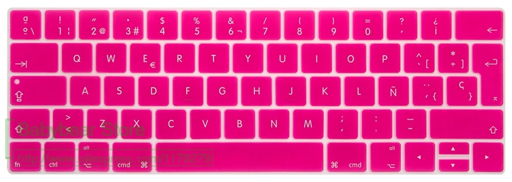 TouchBar ЕС Испания Испанский ультра тонкий чехол для клавиатуры нового MacBook Pro 13 15