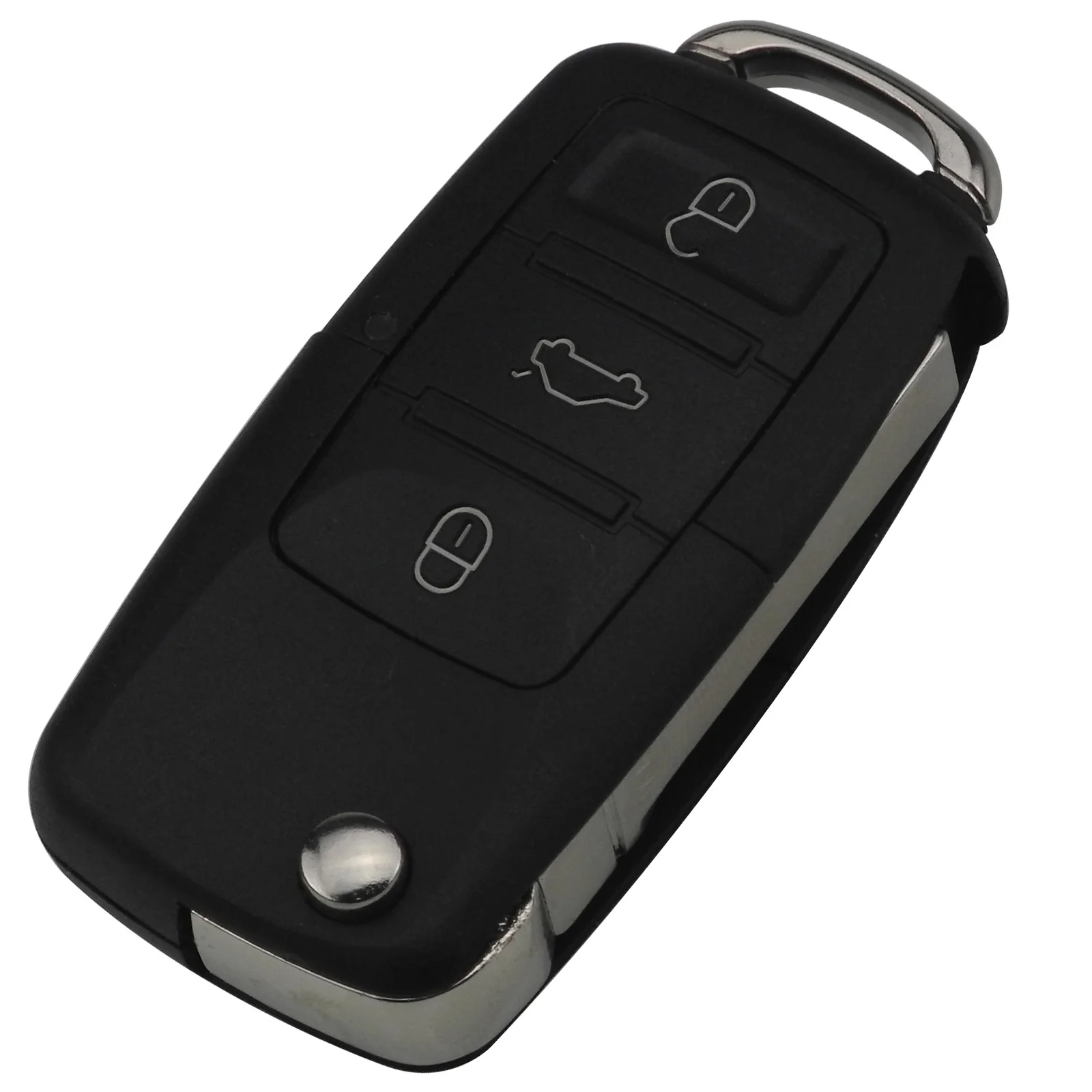 Jingyuqin 10 шт. для VOLKSWAGEN VW Touareg Switchblade флип чехол FOB 3 + 1 Panic 4 кнопки Флип складной пульт