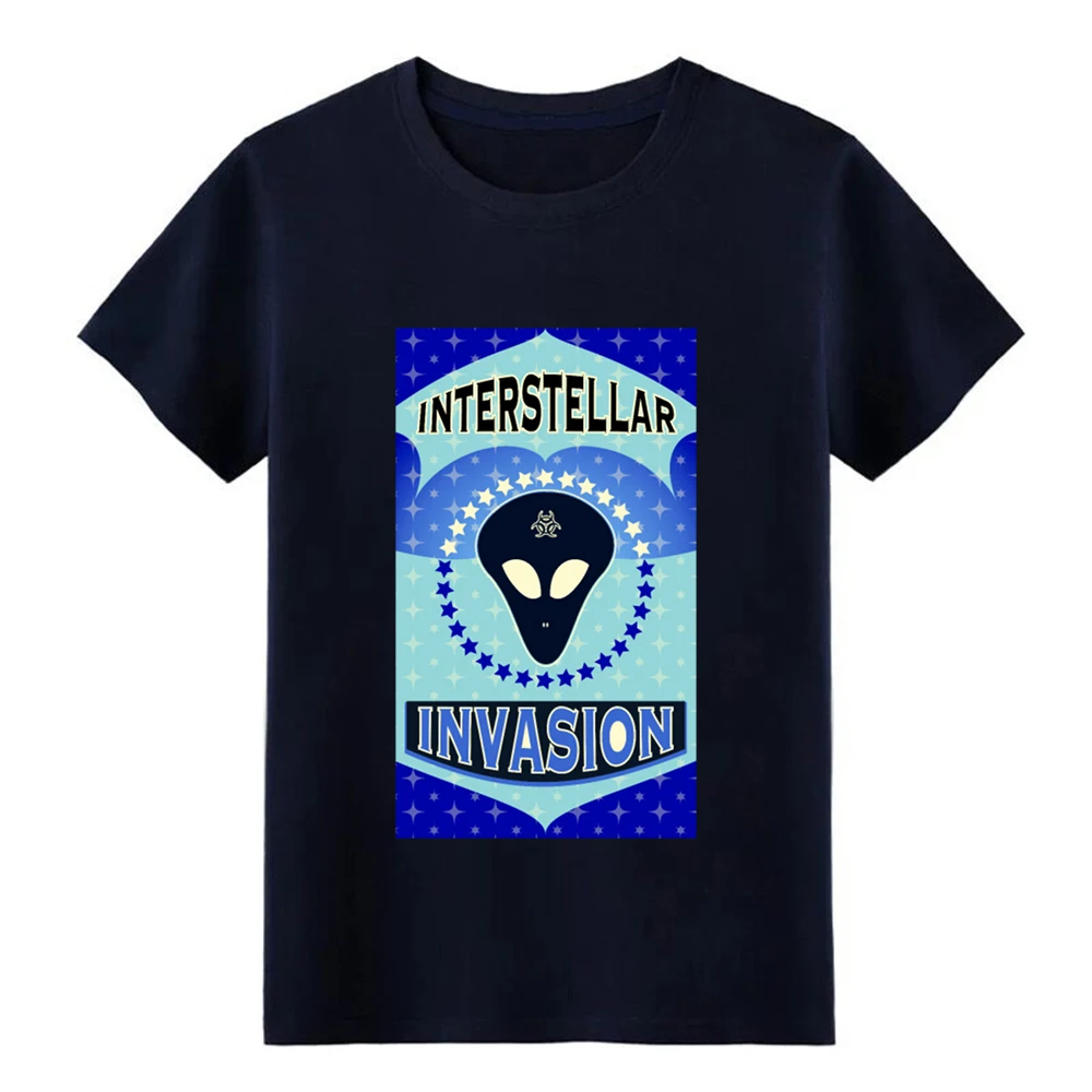 Мужская футболка Interstellar Alien Invasion индивидуальная хлопковая S-3xl однотонный подарок