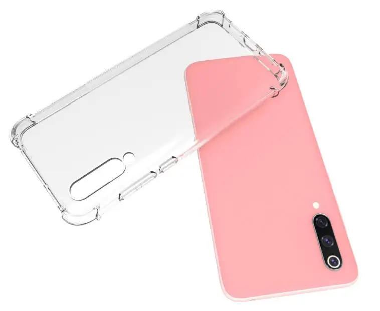 Для Xiaomi Mi CC9e & A3 прозрачный чехол + закаленное стекло мягкая защита Мягкий ТПУ