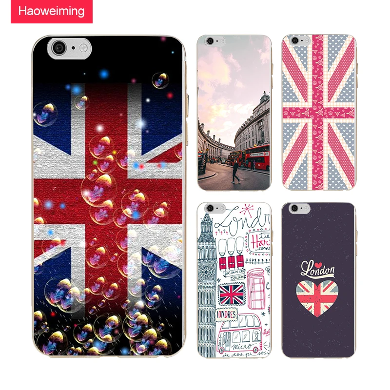Haoweiming уникальный я люблю Лондон силиконовые силиконовый чехол для iphone X 4 4S 5 5S SE 6 S