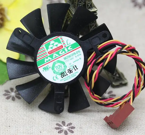 Графический вентилятор охлаждения, 12 В, 0,37 А, расстояние отверстия для вентилятора 42 мм