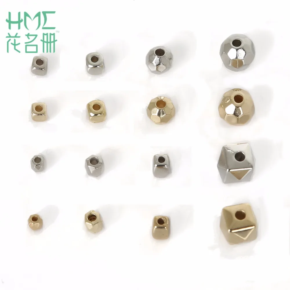 3/4/6/8 мм 100 500 шт. пластиковые бусины|beads loose|beads goldbeads for jewelry making |