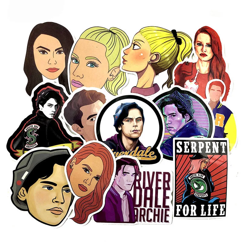 35 шт. наклейки с изображением ривердейла для ноутбука скейтборда украшения дома