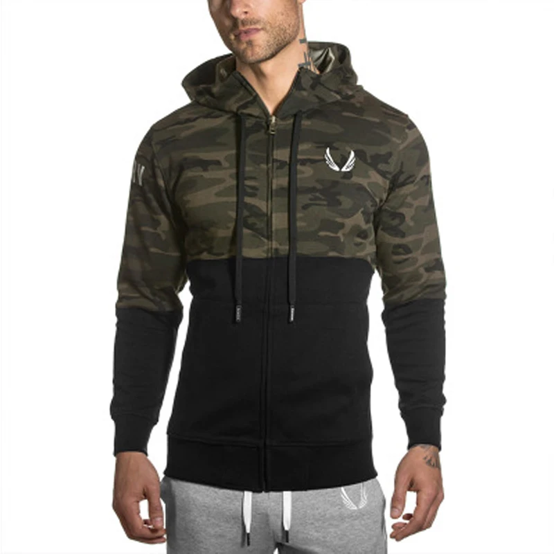 Камуфляжная куртка мужские пальто высокая уличная молния пэчворк хлопок мужская