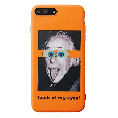 Оранжевый От Jenny Look at my eyes Coque для iPhone 6s Забавный чехол для iPhone 6 S p'lu's чехол для телефона для iPhone 7 7plus 8 8 plus X мягкий чехол - Цвет: Оранжевый