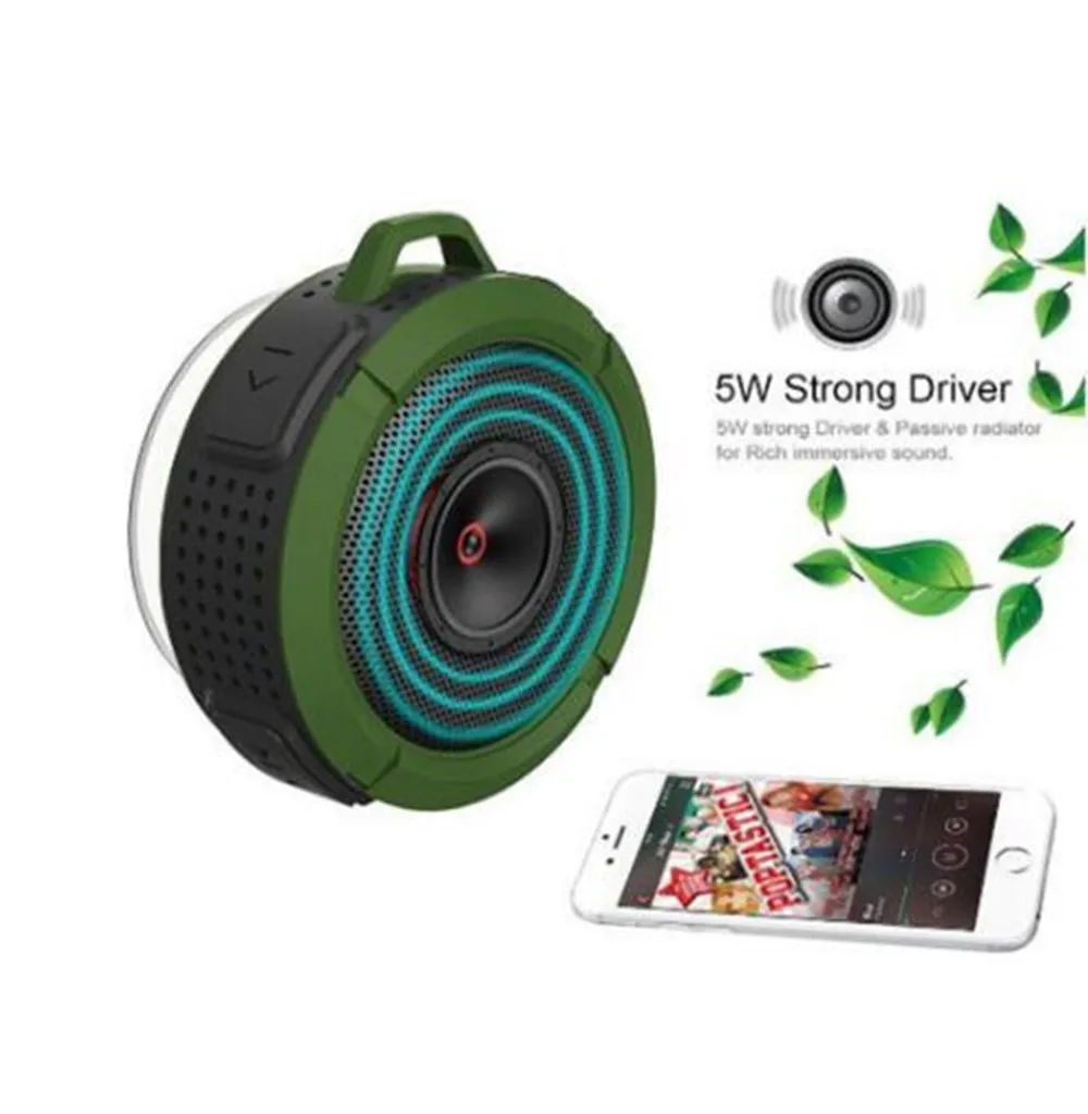 Новый беспроводной водонепроницаемый динамик C6 с приводом 5 Вт поддержка SD TF