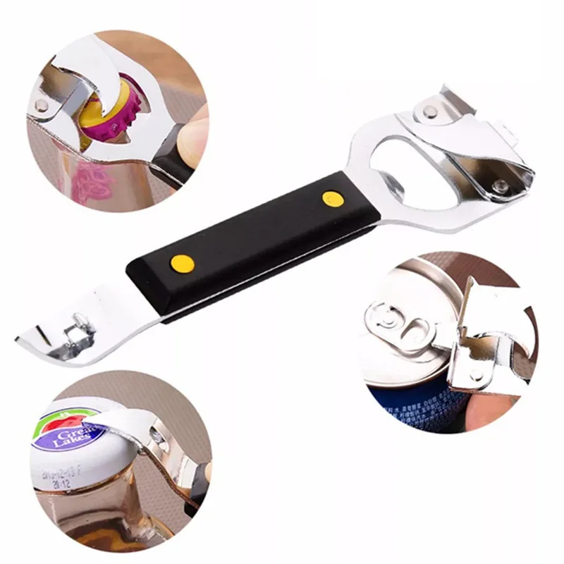 

100pcs Stainless Steel Beer Bottle Opener Can-opener For Food Can Bottle Cap Abridor De Garrafa Ouvre Bouteille Kitchen Gadgets