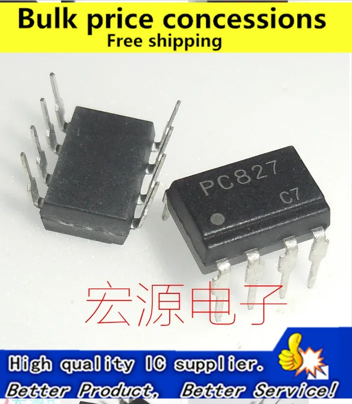 

Бесплатная Доставка 100 шт./лот LTV827 PC827 EL827 DIP-8 IC