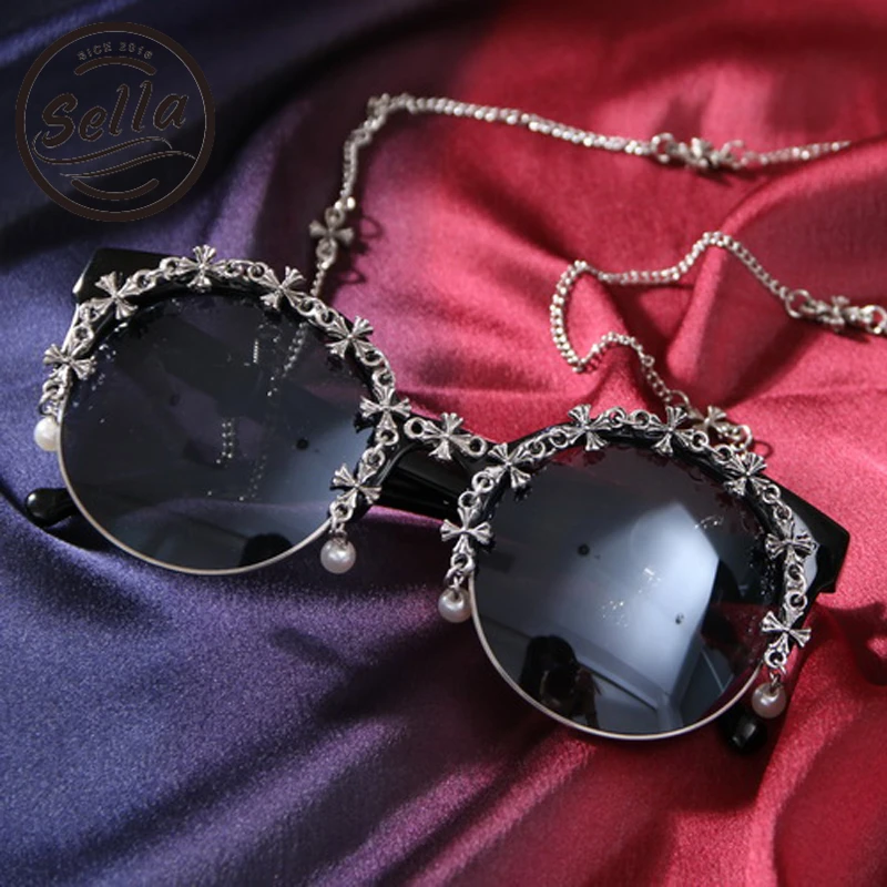 Женские солнцезащитные очки в стиле ретро Sella Винтажные Солнцезащитные с