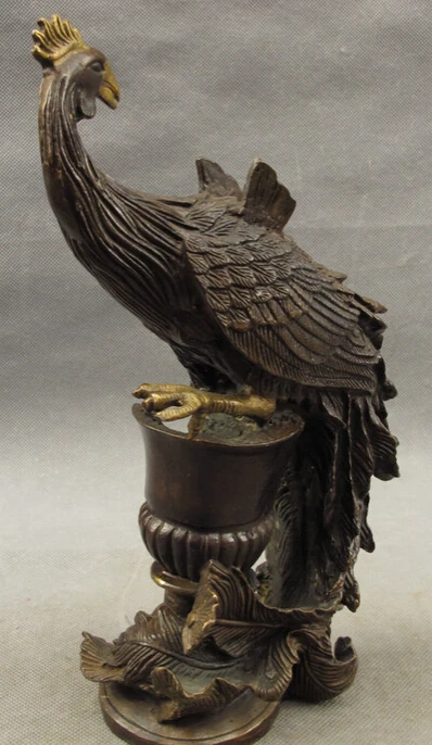 Песня voge gem S3176 10 &quotКитайские Бронзовые Украшения Фэншуй Fly Bird Феникс Павлин