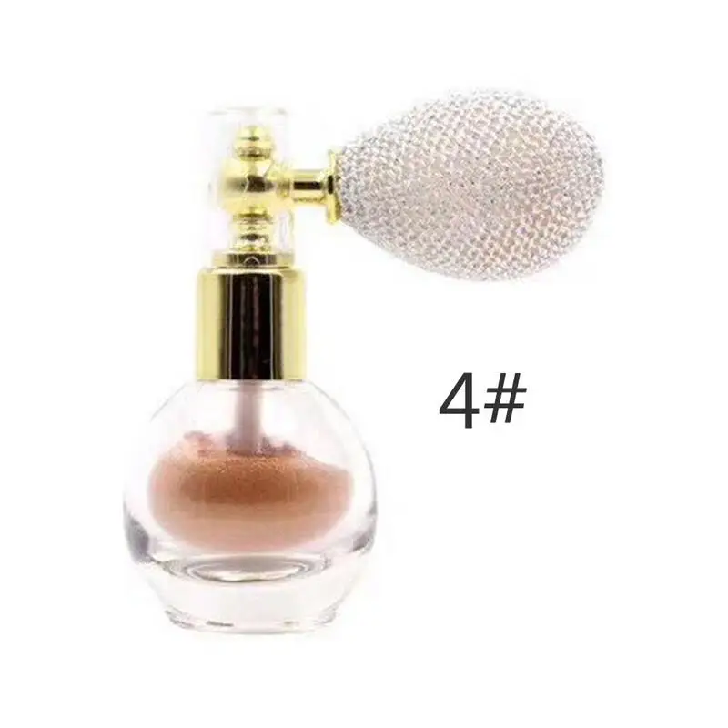4 Rose Gold 1 шт. блестящая рассыпчатая пудра-спрей для макияжа лица 4 цвета водонепроницаемый стойкий кремовый хайлайтер пудра текстура косметика - Цвет: 4 Rose Gold