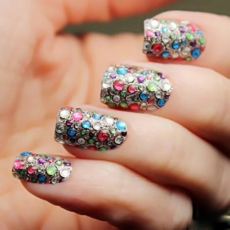 SS3 SS30 светло сапфировый AB дизайн ногтей без горячей фиксации Стразы блестящие