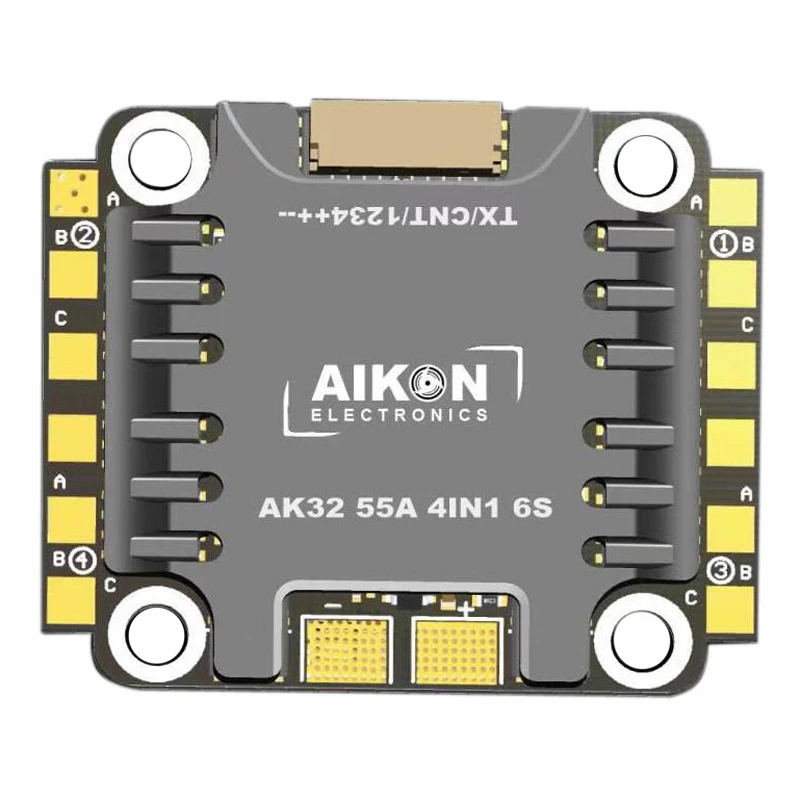 Aikon AK32 55A Blheli_32 2-6S бесщеточный ESC w/5 V/3A BEC для радиоуправляемого дрона FPV гоночные модели запчасти аксессуары для DIY