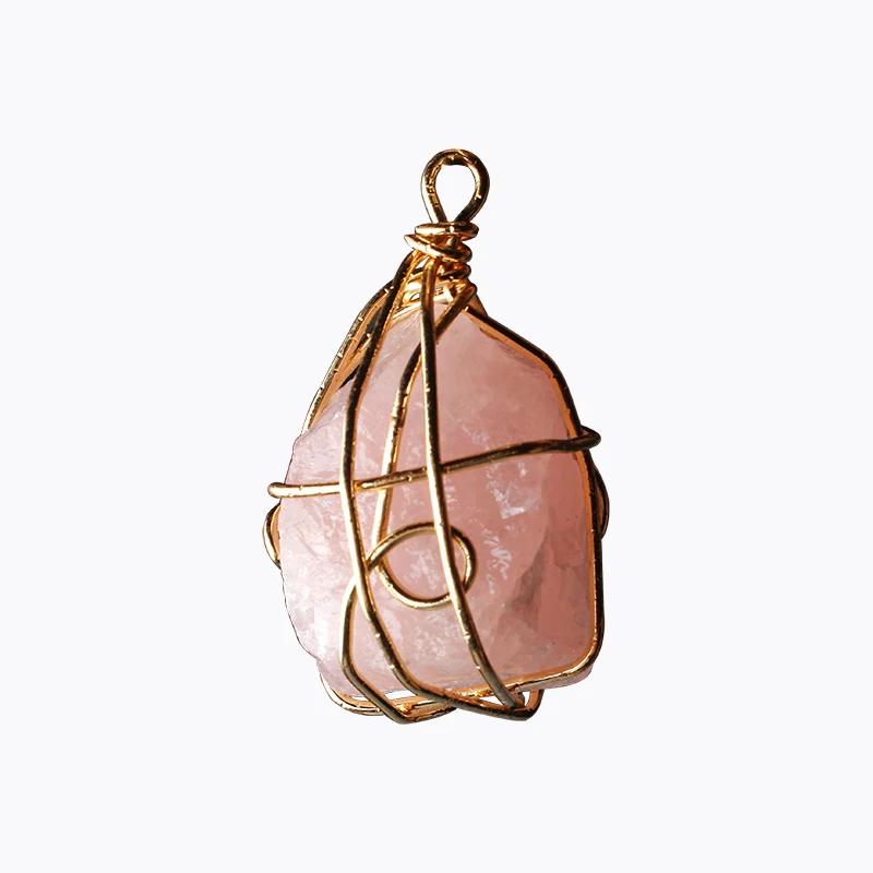 1 шт./лот толстая Золотая медная проволока подвески из природного камня Большая