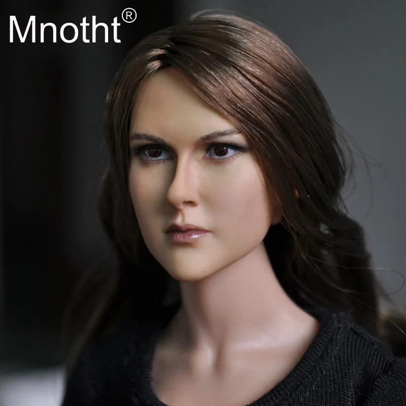 

Mnotht Head KM13-75 1:6 Europe & United States star Girl Female Head Sculpt Fit Hot Toys Phicen 12" Action Figure Body Doll Toy