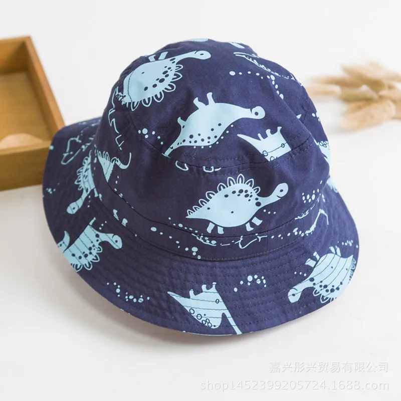 Шапка от солнца для девочек и мальчиков Панама с принтом животных широкими