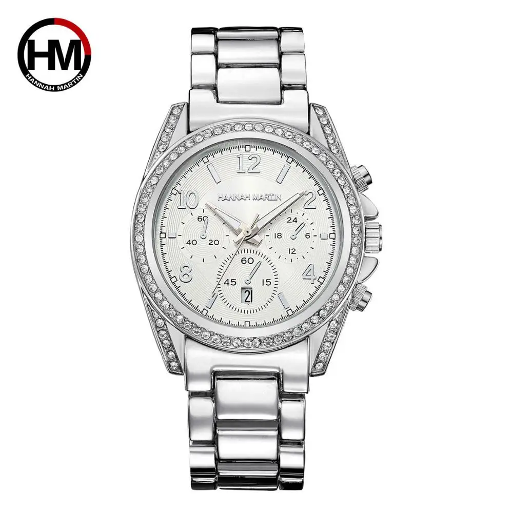 1107 Silver Женские часы, розовое золото, топ, роскошный бренд, стразы, под платье, женские наручные часы, календарь, водонепроницаемые, модные, повседневные, наручные часы - Цвет: 1107 Silver