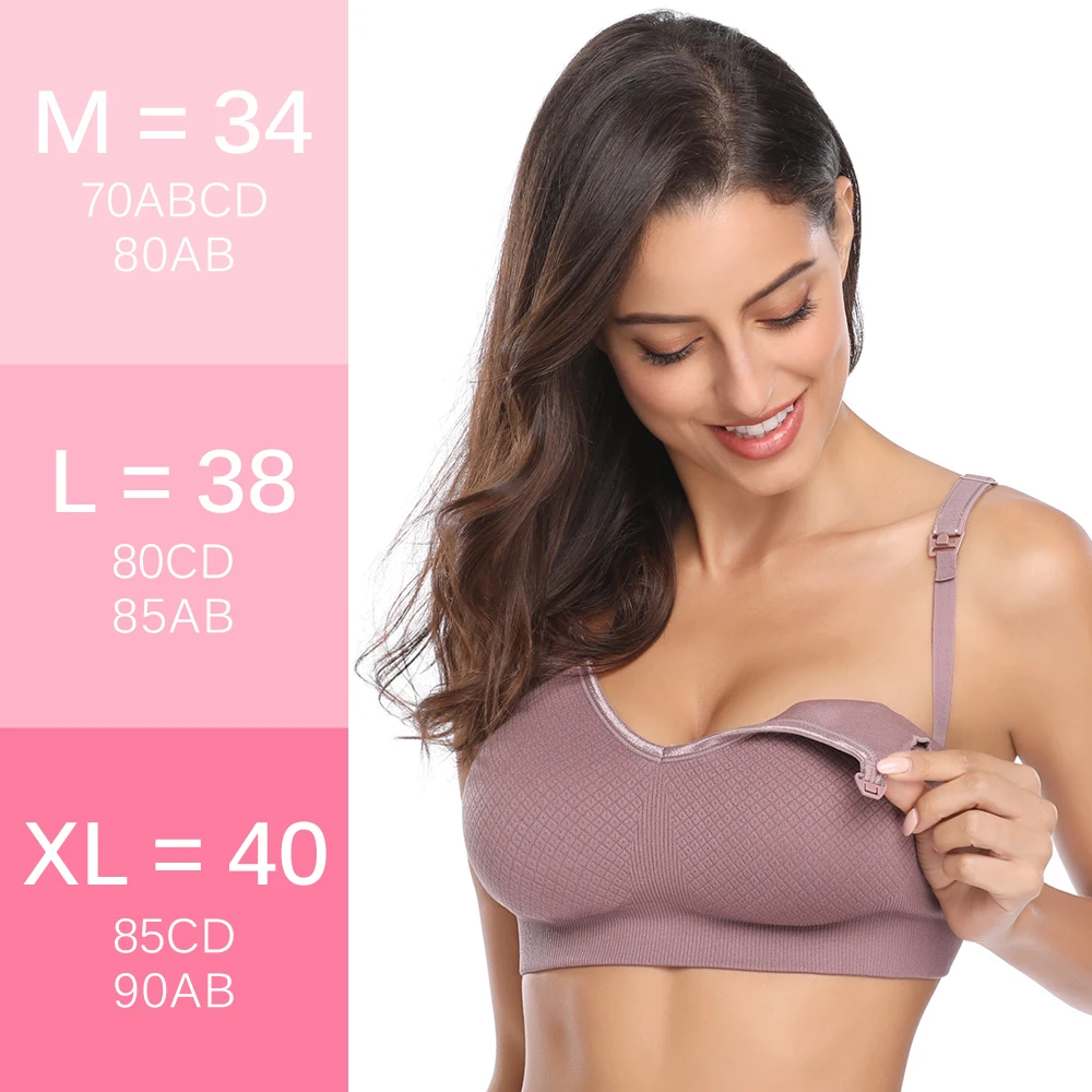 Purple Bra Комплект бюстгальтеров для беременных и кормления беременных кормящих женщин нижнее белье бюстгальтер для кормления грудью soutien gorge allaitement - Цвет: Purple Bra