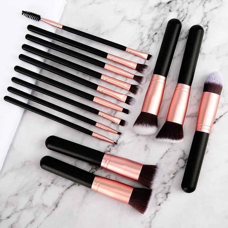 

14 Pcs Makeup Brush Soft Eye Shadow Contour Foundation Blush Beauty Tools for Women 88