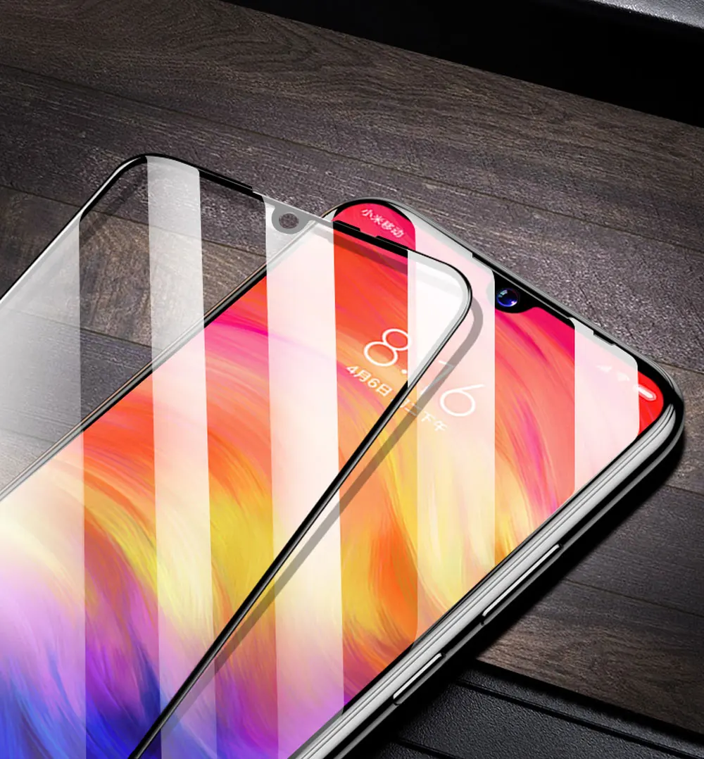 Полностью закрывающее стекло для Xiaomi Redmi Note 7, ультратонкая защитная пленка из закаленного стекла с защитой от царапин, HD защита для экрана, стекло для Redmi Note 7