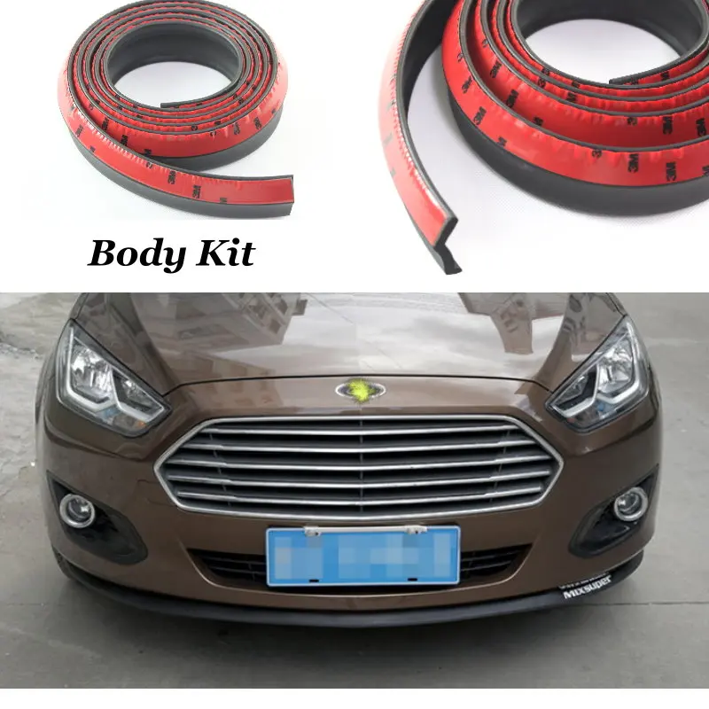 Автомобильный бампер для губ дефлектор FORD ACTIVA Classic C Max Edge Fiesta Flex Focus Fusion Galaxy