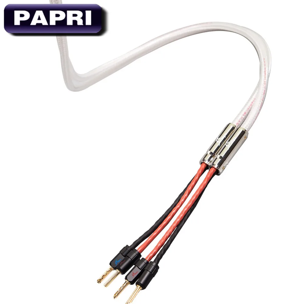 PAPRI MPS M-8 SP Audio Cable 99.9997% OFC Wire 24K позолоченный разъем Банановый штекер для динамика