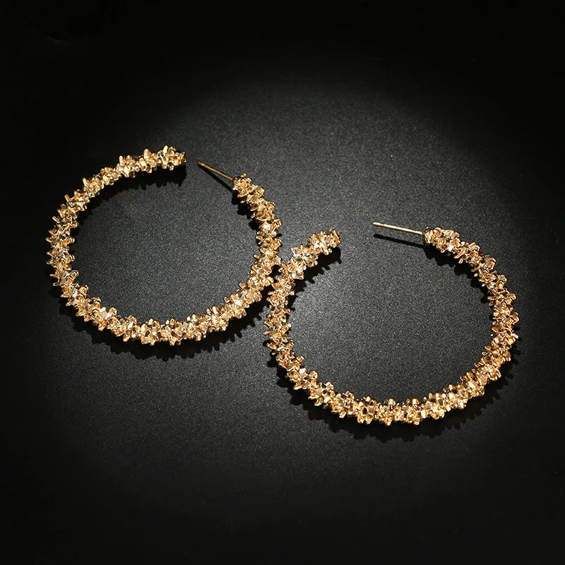 Itugodc 2019 Новый колючий личность круг Большой Хооп Серьги ювелирные изделия уха