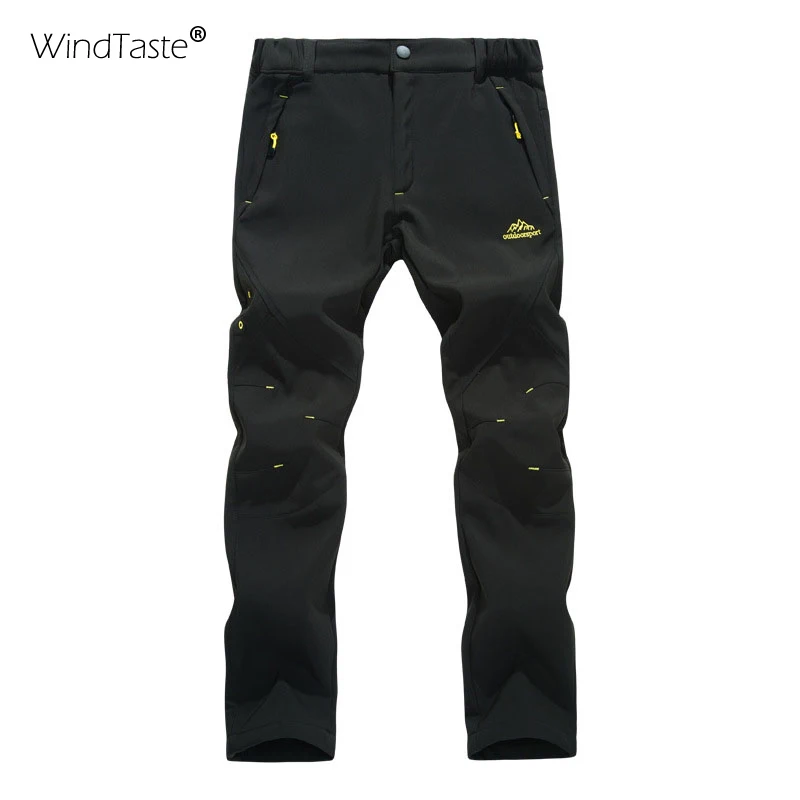 WindTaste мужские зимние новые теплые штаны для пешего туризма ветрозащитные