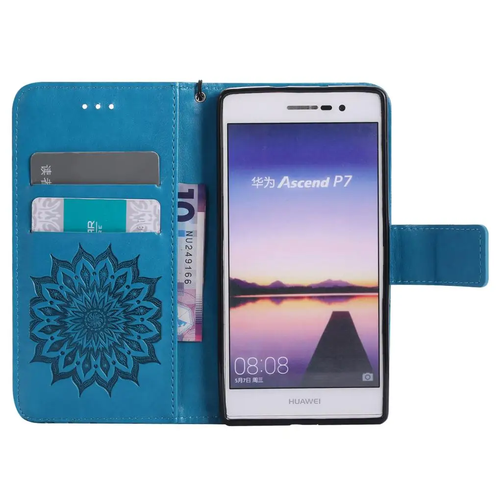 Чехол-книжка для телефона чехол класса люкс huawei Ascend P7 4 аппарат не привязан к