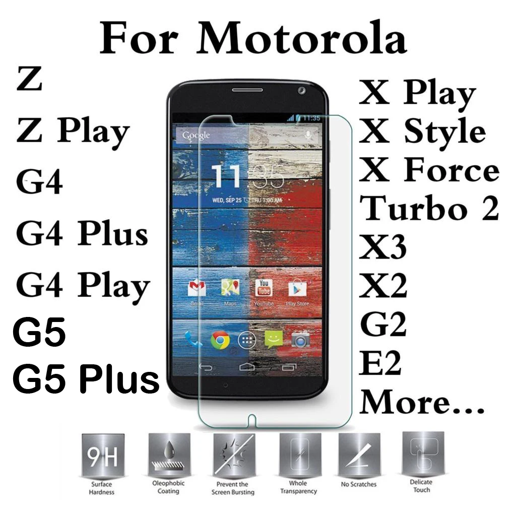 Для Motorola Moto один C G6 E5 E4 G5S G4 плюс м E3 Z X Стиль Z2 Play Force Droid Turbo 2 G3 закаленное Стекло