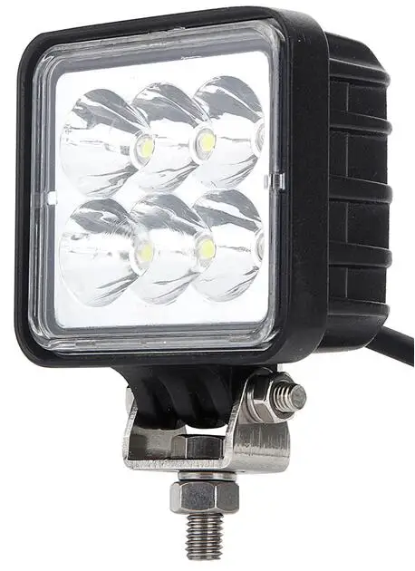 

2pcs 3 inch 12V 24V 18W Waterproof Square LED Car Work Light for Motorcycle Tractor 4WD Offroad SUV ATV