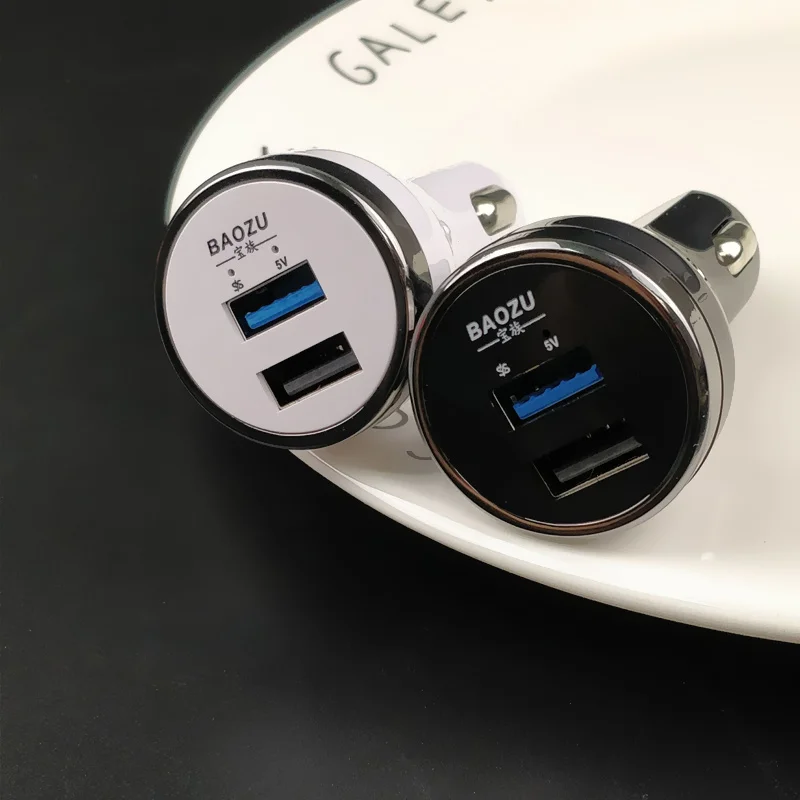 Автомобильное зарядное устройство 5 В/4A с двумя портами usb быстрое автомобильное