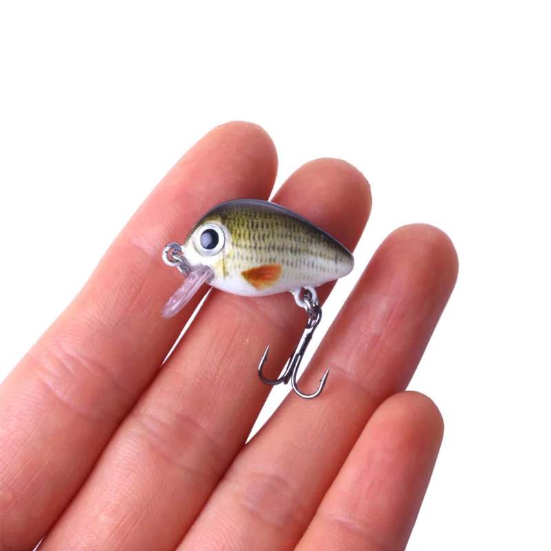 5 шт./лот 2 7 см 1 г Воблер Topwater 0 м японский мини кренкбейт приманок с пластиковой