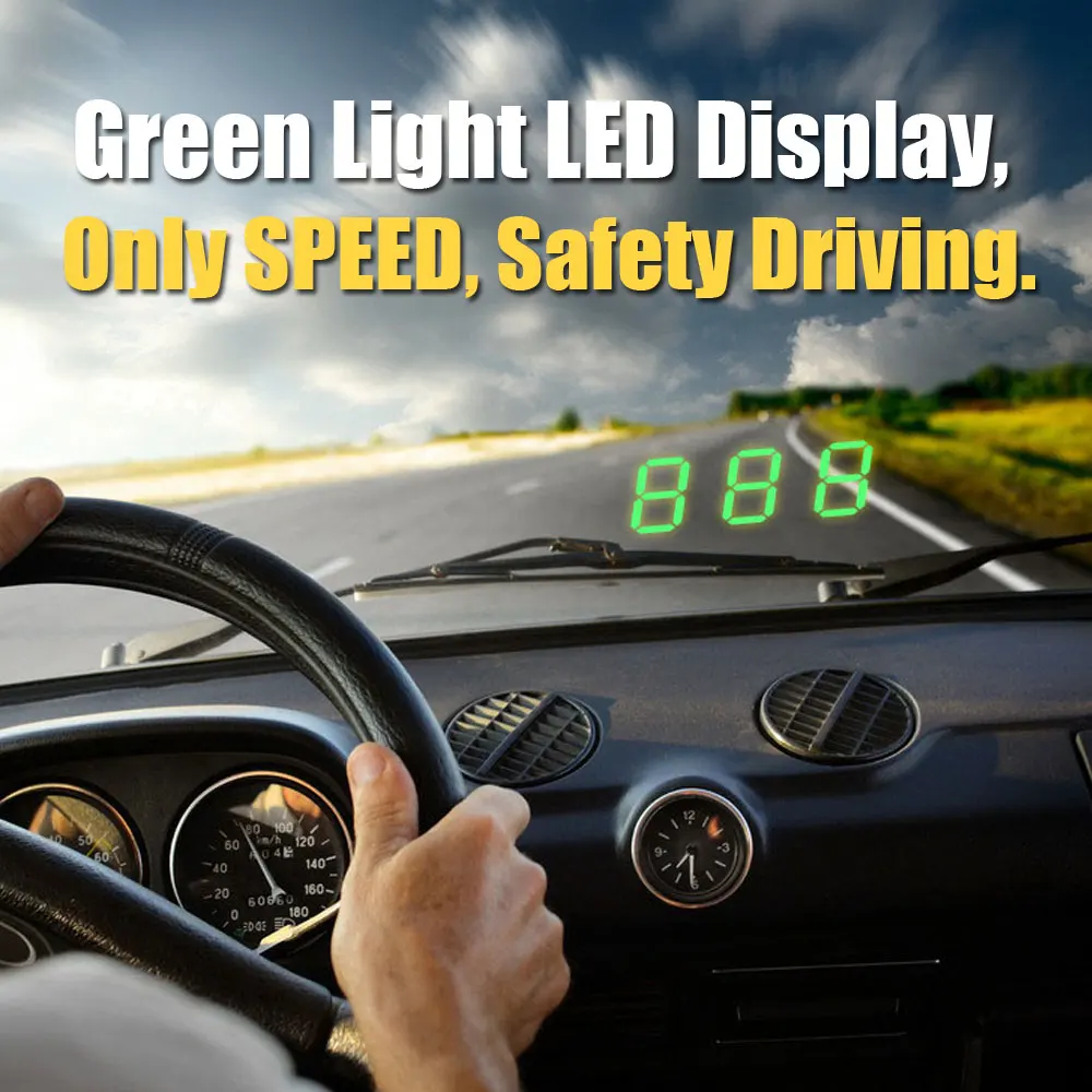 Китай лучший универсальный автомобильный GPS скоростной цифровой дисплей лобовое