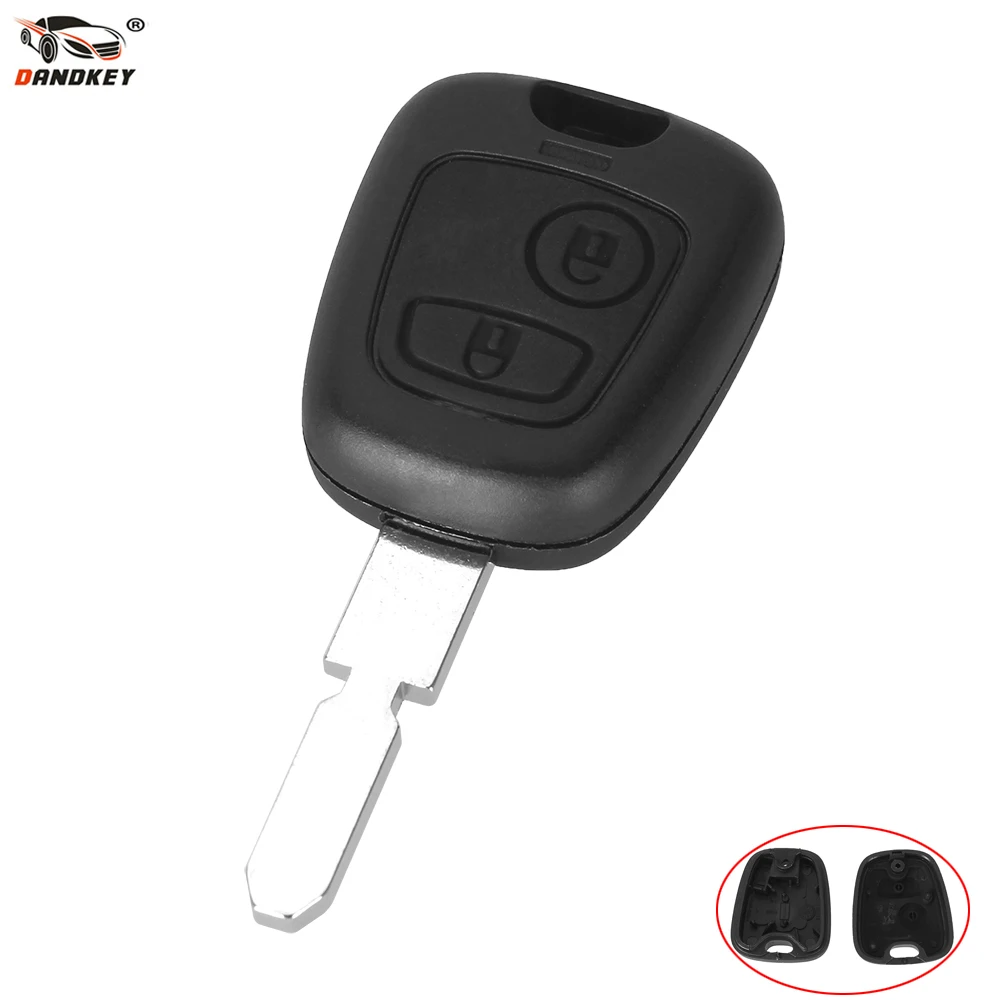 DANDKEY 2 кнопки для Peugeot 407 107 205 206 207 307|Ключ от авто| |